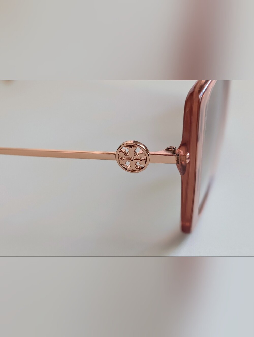 Tory Burch TY7205D Oversized Square Pink Gradient Sunglasses 56mm NIB - Picture 4 of 15